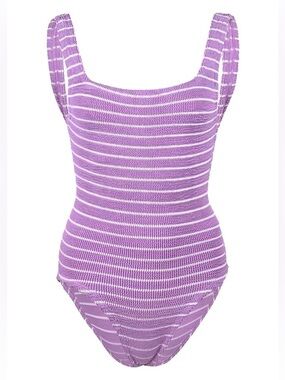 Hunza G Striped one-piece Swimsuit